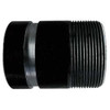 Midland Industries 57168TV Pipe Nipple, 2 in MPT x 2 in Groove, 6 in L, Steel, Black, SCH 40 Schedule (Qty. 1)
