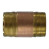 Midland Industries 40292 Pipe Nipple, 1-1/2 in MPT x 1-1/2 in MPT, 48 in, Brass (Qty. 1)
