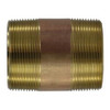 Midland Industries 40175 Seamless Pipe Nipple, 2 in MPT x 2 in MPT, 18 in, Brass (Qty. 1)