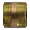 Midland Industries 40203 Seamless Pipe Nipple, 3 in MPT x 3 in MPT, 4 in, Brass (Qty. 1)