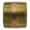 Midland Industries 40206 Seamless Pipe Nipple, 3 in MPT x 3 in MPT, 5-1/2 in, Brass (Qty. 1)