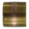 Midland Industries 40224 Seamless Pipe Nipple, 4 in MPT x 4 in MPT, 4-1/2 in, Brass (Qty. 1)
