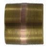 Midland Industries 40233 Seamless Pipe Nipple, 4 in MPT x 4 in MPT, 12 in, Brass (Qty. 1)