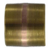 Midland Industries 40234 Seamless Pipe Nipple, 4 in MPT x 4 in MPT, 6 in, Brass (Qty. 1)
