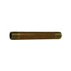 Midland Industries 42003 Nipple, 1/8 in MPT x 1/8 in MPT, 2 in, Brass (Qty. 1)