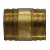 Midland Industries 42168 Nipple, 2 in MPT x 2 in MPT, 6 in, Brass (Qty. 1)