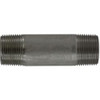 Midland Industries 52108 Seamless Pipe Nipple, 1 in MPT x 1 in MPT, 5-1/2 in L, Stainless Steel, SCH 80 Schedule (Qty. 1)