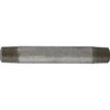 Midland Industries 52004 Seamless Pipe Nipple, 1/8 in MPT x 1/8 in MPT, 2-1/2 in L, Stainless Steel, SCH 80 Schedule (Qty. 1)