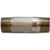 Midland Industries 52082 Seamless Pipe Nipple, 3/4 in MPT x 3/4 in MPT, 2 in L, Stainless Steel, SCH 80 Schedule (Qty. 1)