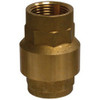 Midland Industries 944410 In-Line Check Valve, 3 in Nominal, FNPT x FNPT, Brass Body, Import (Qty. 1)