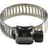 Midland Industries 350 Series 350005 Miniature Worm Gear Clamp, 7/16 in Minimum Clamp Diameter, Stainless Steel (Qty. 1)
