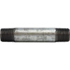Midland Industries 58040 Pipe Nipple, 3/8 in MPT x 3/8 in MPT, Close L, Steel, Galvanized, SCH 80 Schedule (Qty. 1)
