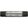 Midland Industries 58042 Pipe Nipple, 3/8 in MPT x 3/8 in MPT, 2 in L, Steel, Galvanized, SCH 80 Schedule (Qty. 1)