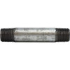 Midland Industries 58064 Pipe Nipple, 1/2 in MPT x 1/2 in MPT, 3 in L, Steel, Galvanized, SCH 80 Schedule (Qty. 1)