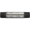 Midland Industries 58065 Pipe Nipple, 1/2 in MPT x 1/2 in MPT, 3-1/2 in L, Steel, Galvanized, SCH 80 Schedule (Qty. 1)