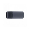 Midland Industries 55149TOE Threaded-One-End Pipe Nipple, 1-1/2-in Male NPT x 1-1/2-in Plain End, 6-in L, PVC, Dark Gray, SCH 80 (Qty. 1)