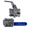Midland Industries 949277 3-Piece Ball Valve, 2 in Nominal, FNPT Connection, 1000 psi Pressure, -14 to 302 deg F (Qty. 1)