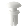 Plastic Snap Rivets .142 -.146 (D) Panel Hole, .146 -1.81 (T) Panel Thickness, White Nylon (1,000/Bag)