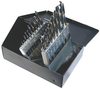 15 Piece Type 175-AG,  Mechanic Length, 135 Degree Split Point, Drill Bit Set, Norseman Drill #66470