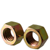 1-3/4"-12 Finished Hex Nuts, Grade 8, Fine, Medium Carbon Steel, Zinc-Yellow Cr6 (5/Pkg.)