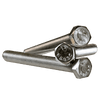 1-1/4"-7 x 2-1/2" Fully Threaded Hex Cap Screws Coarse A2 18-8 Stainless Steel (3/Pkg.)