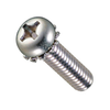 #8-32 x 3/4" (FT) 18-8 Stainless Steel Pan Head Phillips Machine Screws with 410 SS External Tooth Washer, SEMS (3000/Bulk Pkg.)