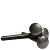 #10-24 x 1-1/2" Fully Threaded Carriage Bolts A307 Grade A Plain (100/Pkg.)