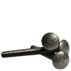3/8"-16 x 7-1/2, 6" Thread Under-Sized Carriage Bolts A307 Grade A Plain (10/Pkg.)