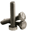 1/2"-13 x 3-1/2" Fully Threaded Hex Tap Bolt A307 Grade A Coarse Low Carbon Plain (25/Pkg.)