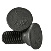 5/8"-11 x 4" Grade 5 Plow Bolts No.3 Head, Full Thread, Plain (25/Pkg.)
