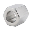 1/4" OD x 5/16" L x #4 Hole Brass Hex Spacers, Clear Zinc (50/Pkg.)
