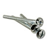 #8-32 x 3" (Fully Threaded) Machine Screws Truss Head Phillips/Slotted Combo Coarse Zinc Cr+3 (50/Pkg.)
