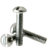 #6-32 x 3-1/2" (Fully Threaded) Machine Screws Round Head Slotted Zinc Cr+3 (100/Pkg.)