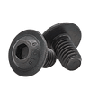 M8-1.25x20 mm Fully Threaded Button Socket Caps Flange 10.9 Coarse Alloy Thermal Black Oxide (100/Pkg.)