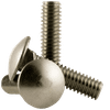#10-24x1 1/2" Fully Threaded Carriage Bolts Coarse 18-8 Stainless Steel (100/Pkg.)