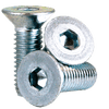 M8-1.25x16 mm Fully Threaded Flat Socket Caps Coarse Alloy Zinc-Bake Cr+3 (100/Pkg.)