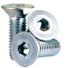 M8-1.25x20 mm Fully Threaded Flat Socket Caps Coarse Alloy Zinc-Bake Cr+3 (100/Pkg.)