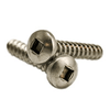 #10"-12 x 3" Square Drive Pan Head Self-Tapping Screws Type A, 18-8 Stainless Steel (200/Pkg.)