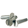 #6-32 x 1-1/4" (Fully Threaded) Flat Slotted Machine Screws Flat Head Slotted Zinc Cr+3 (100/Pkg.)