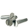 #10-32 x 3/4" (Fully Threaded) Flat Slotted Machine Screws Flat Head Slotted Fine Zinc Cr+3 (100/Pkg.)