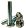 1/4"-20 x 3/8" (Fully Threaded) Machine Screws Round Head Phillips/Slotted Combo Zinc Cr+3 (100/Pkg.)