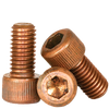 #8-32 x 3/8" Fully Threaded Socket Head Cap Screws Coarse Silicon Bronze (100/Pkg.)