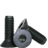#1-64 x 1" Partially Threaded Flat Socket Caps Coarse Alloy Thermal Black Oxide (100/Pkg.)