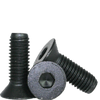 #4-48 x 1/4" Fully Threaded Flat Socket Caps Fine Alloy Thermal Black Oxide (100/Pkg.)