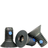 1/2"-20 x 1" Fully Threaded Flat Socket Caps Fine Alloy w/ Nylon-Pellet Black Oxide (100/Pkg.)