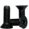 M3-0.50 x 45 mm Partially Threaded Flat Socket Caps 12.9 Coarse Alloy DIN 7991 Thermal Black Oxide (100/Pkg.)