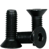 M8-1.25 x 25 mm Fully Threaded Flat Socket Caps 12.9 Coarse Alloy DIN 7991 Thermal Black Oxide (100/Pkg.)