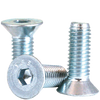 M6-1.00 x 35 mm Fully Threaded Flat Socket Cap 12.9 Coarse Alloy Zinc (100/Pkg.)