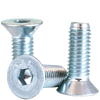 M10-1.50 x 16 mm Fully Threaded Flat Socket Cap 12.9 Coarse Alloy Zinc (100/Pkg.)