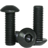 #0-80 x 1" Fully Threaded Button Socket Caps Fine Alloy Thermal Black Oxide (100/Pkg.)